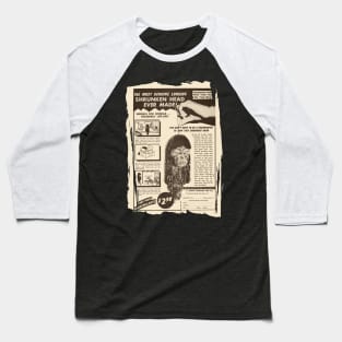 Vintage Genuine Shrunken Head Ad Baseball T-Shirt